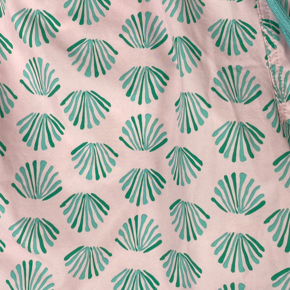 J.Crew Mens Swim Trunks Large Pink Seashell Flex Swimwear BW492 Beach Pool - Picture 9 of 13